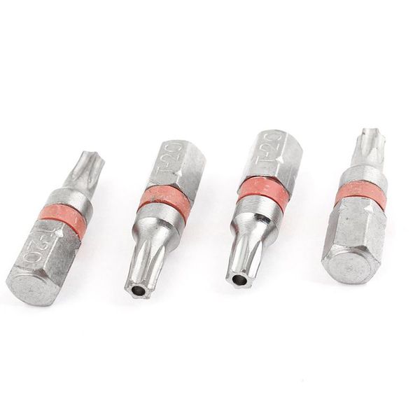 

4x silver 3mm magnetic bit torx head t20 screw driver tool