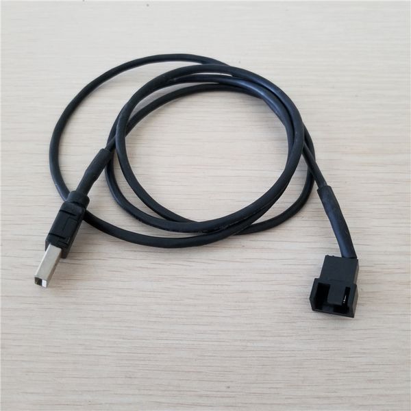 

USB to Micro 4Pin / 3Pin Cooling Fan Power Cable 22AWG Pure Copper 50cm