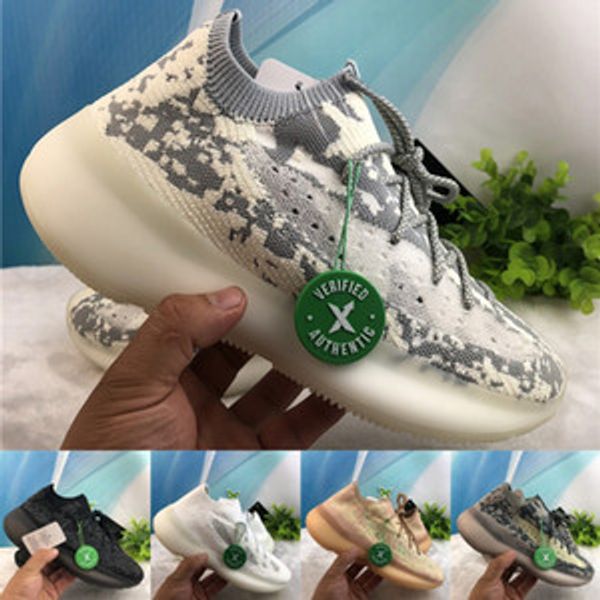 

kanye 380 v3 shoes new running shoes citrin alien black white alien green yellow pink men women training sneakers size 36-46