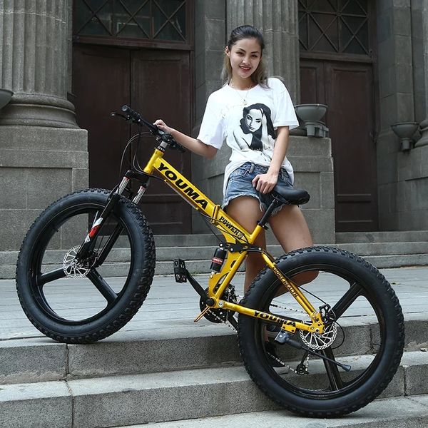 

4 0 uper wide tire folding mountain bike men and women variable peed bike