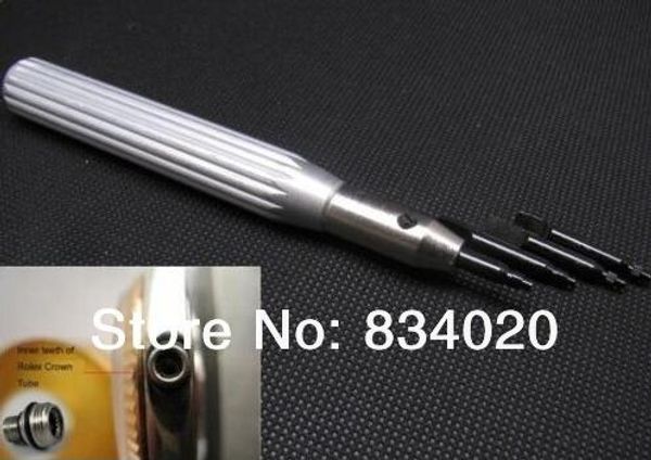 

tube crown insert remover opener holder tudo brand watch case + 4 fittings tool