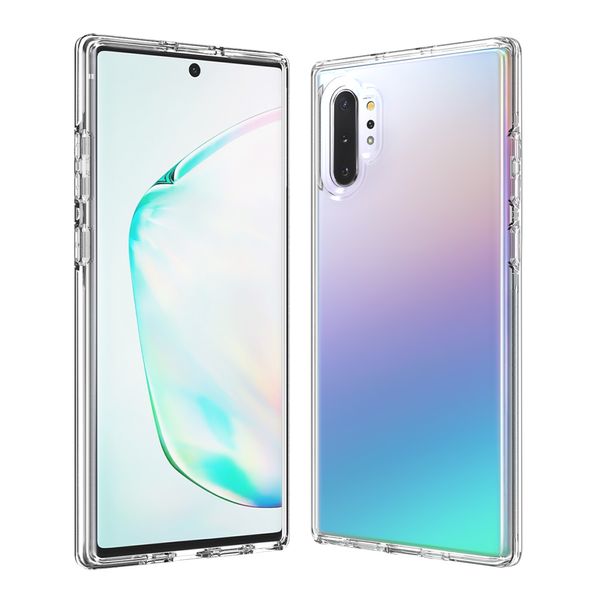 

Ударопрочный Прозрачный Clear Hard Вернуться чехол для Samsung Galaxy Note 10 Plus S10 Plus S10e A70 A50 A20 A