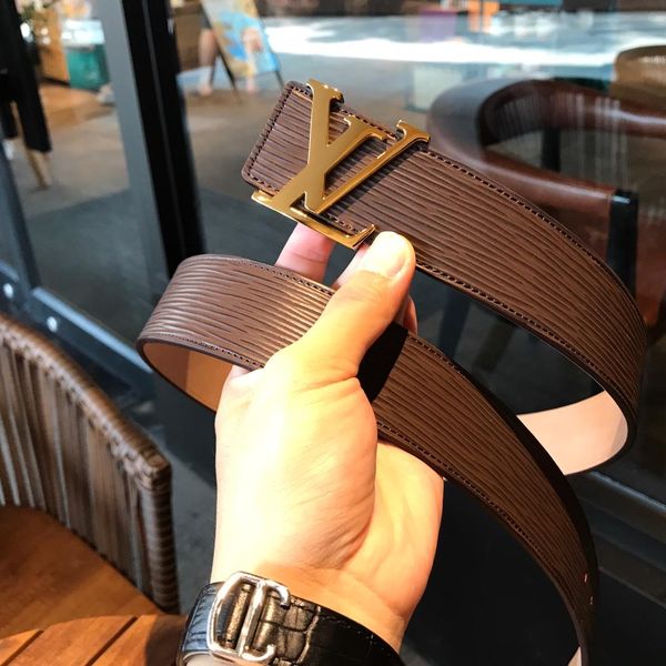 

2018 new luxury designer belts for men and women designer belt luxury genuine leather belt gold silver black buckle, Black;brown