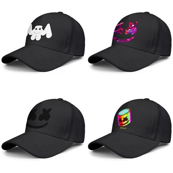 

marshmello neon logo black for men and women baseball cap design fitted custom cool fashion personalized unique original hats music 1, Blue;gray