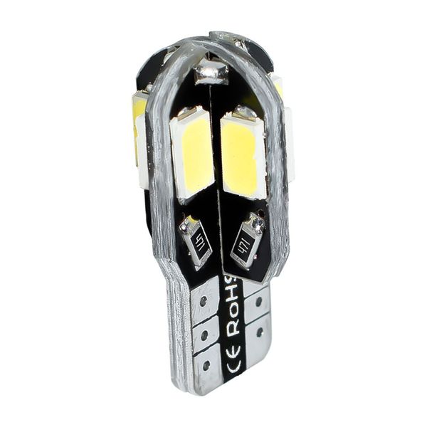 

t10 wedge bulb 8 smd 5730 led w5w 2825 158 192 168 194 canbus no error 8smd 5630 led car clearance light auto marker lamps 12v