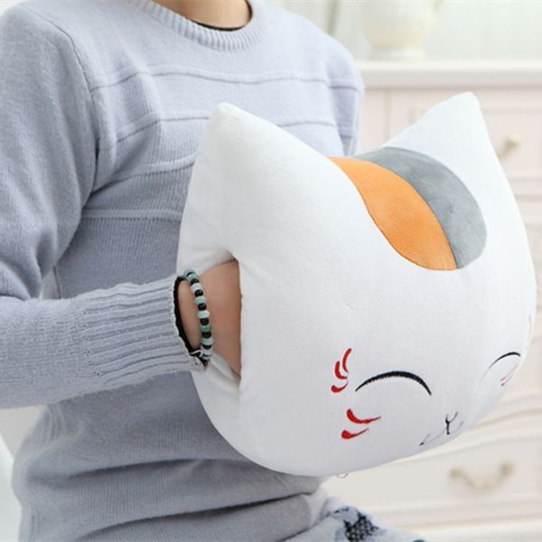 

35cm lovely cute the cat pillow hand warmer natsume yuujinchou anime props cos plush doll winter gift