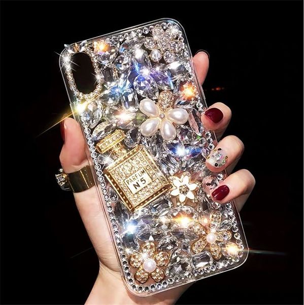 

Роскошные дизайнерские духи бутылки Кристалл телефон чехол для iphone11 проведения 11pro Макс хз Алмаз задняя крышка женщин для iPhone7 в 6С 8plus