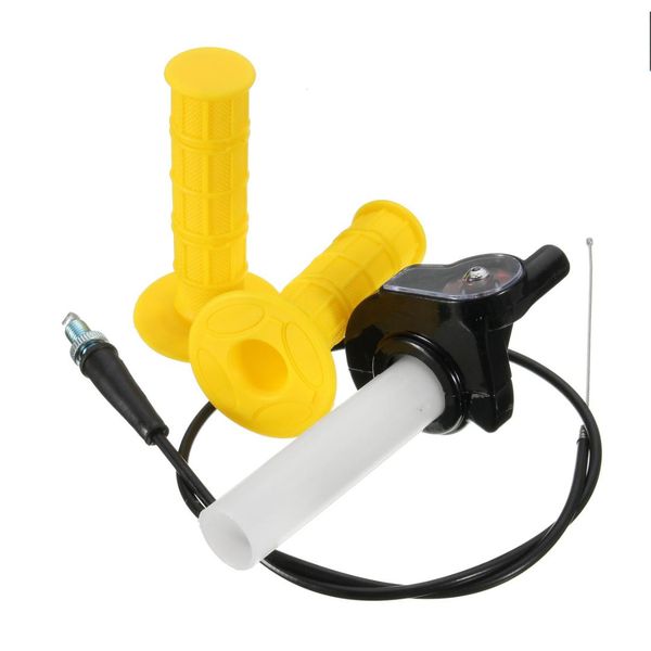 

1 pair universal scrambling motorcycles hand grips with throttle cable 110cc 125cc handlebar grips motorcycle for yamaha