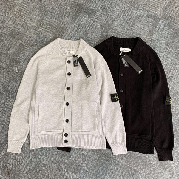 

2019 Новые Мужские Дизайнерские Свитера Роскошные V-образным Вырезом Кнопка Кардиг