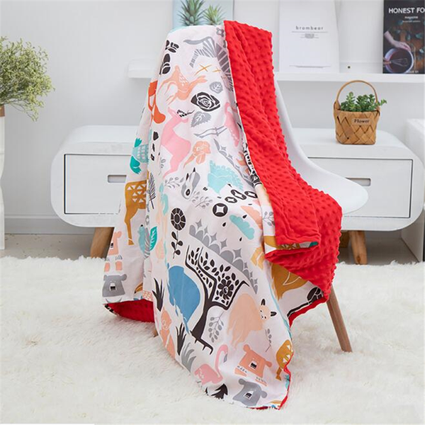 

baby cotton blanket soft flannel fleece swaddling newborn toddler minky bedding blanket for pram baby carriage stroller covers