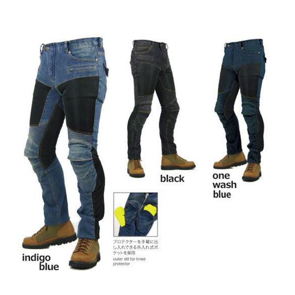 

tkosm 2019 pk-719 summer super fit mesh jeans breathable motorcycle pants off road motocross racing men jean, Black;blue