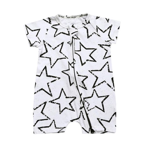 

summer baby boy girl short-sleeve bodysuit 0-24m fashion cute baby wear newborn jumpsuit baby-clothes girl and bot kids clothing, Blue