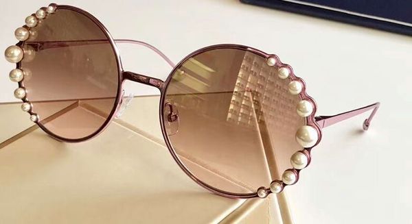 

pearls 0295/s pink/brown pink shaded sunglasses occhiali da sole luxury designer sunglasses gafas de sol women new with box, White;black