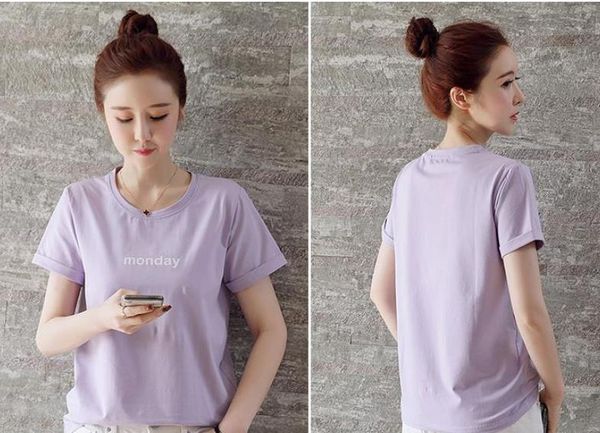 

sale shirt fashion short female classic causal label ladies summer femme cotton women style mode sequin washing t sleeve t bleh, Black