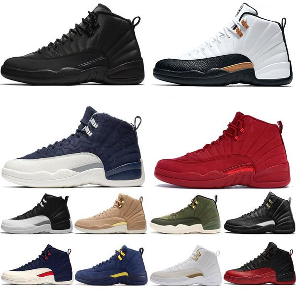 

бесплатная доставка 12 12s psny милан мужчины баскетбольная обувь cny мичиган тренажерный зал красный nyc bulls xii мужские тренеры дизайнер, White;red