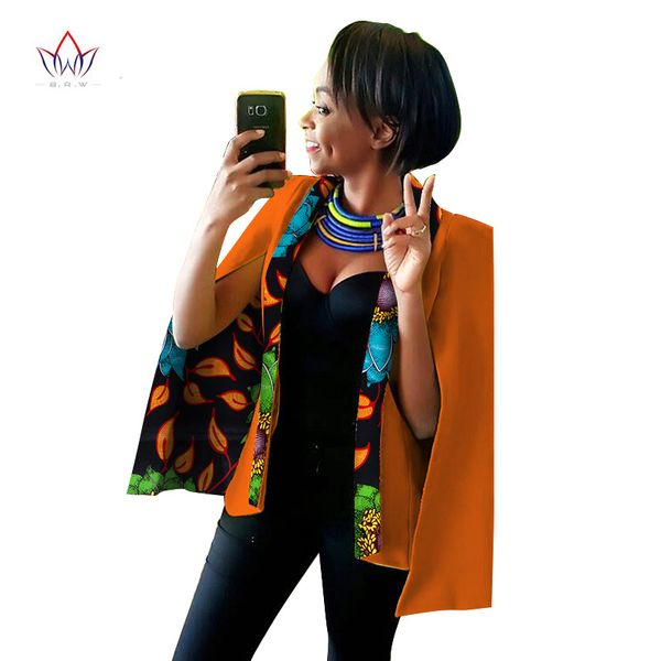 

2019 spring african womens clothing dashikis african clothing for women blazer wax plus size dashiki women big size wy838, Tan;black