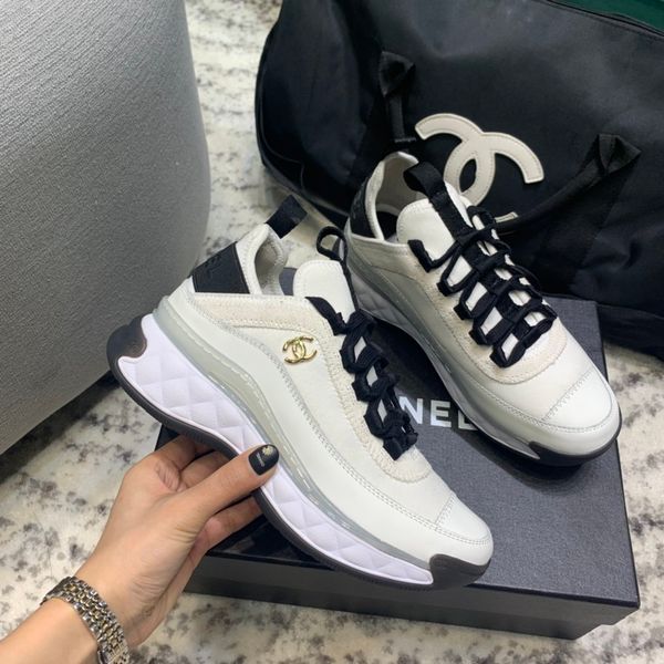 

luxury platform designer shoes reflective three-layer black velvet white ladies casual sneakers party dress fashion leather shoes uksw