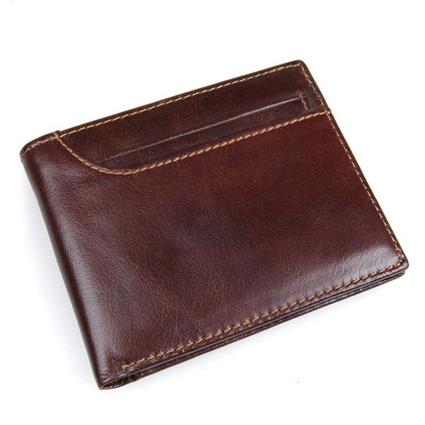 

2019 100% layer cow leather men wallets cross style wallet new desgin leather rfid male purse j8104 ing, Red;black