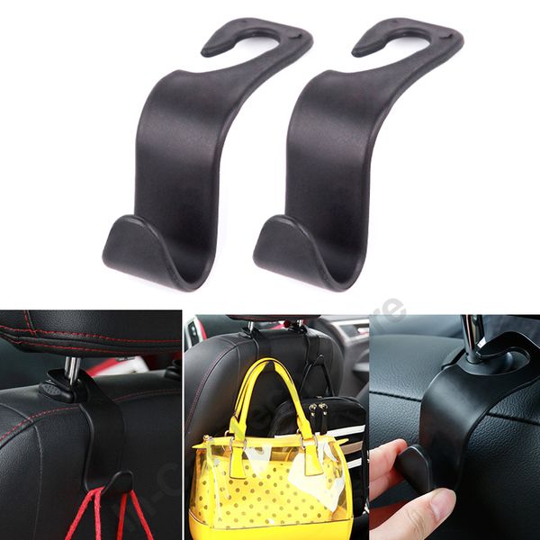

wholesale car back seat headrest holder auto hanger hooks clip for purse bag cloth grocery automobile car interior accessories