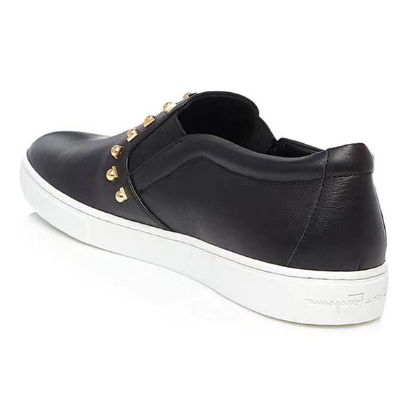 

2019 водонепроницаемая модельер женщин slip-on кроссовки мода suede удобная повседневная обувь резиновая подошва кожа большой размер 35-40, Black
