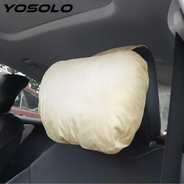 

yosolo car pillow car-styling head neck support breathable soft car headrest neck pillow interior accessories
