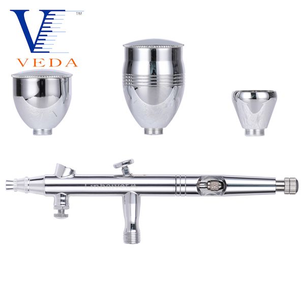 

multi-purpose airbrush dual action gravity feed airbrush with 0.3mm nozzles art painting tattoo model manicure nail make up kit