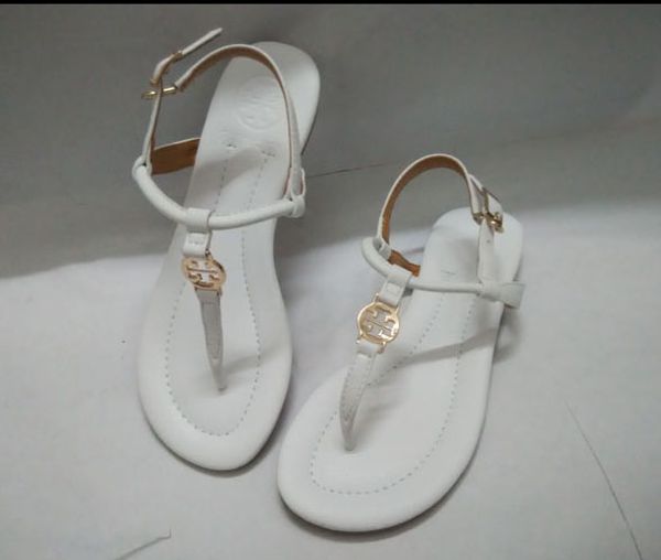 

black white blue genuine leather brand new women thong sandals summer women beach sandals famous flip fllops 36-41