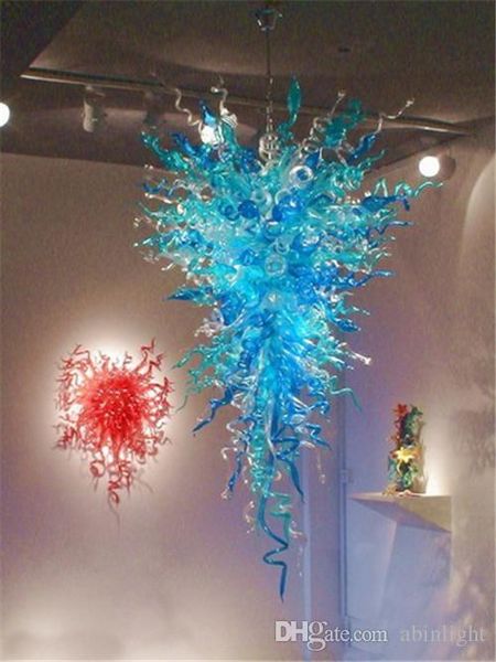 

style blue blown glass chandelier art decorative antique blown glass chandelier light for home decor