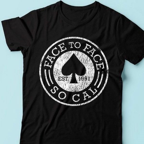 

face to face social est 1991 punk rock band lagwagon t shirt tee s m  xl 2xl t shirt 2018 fashion men, White;black