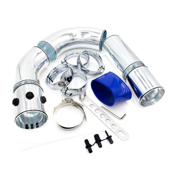 

universal 3 inch 76mm air intake pipe/aluminum alloy intake pipe kit turbo direct cold air filter injection system