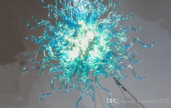 

turquoise hand blown glass chandelier crystal chandelier for living room bar dining room l restaurant lights energy saving light source