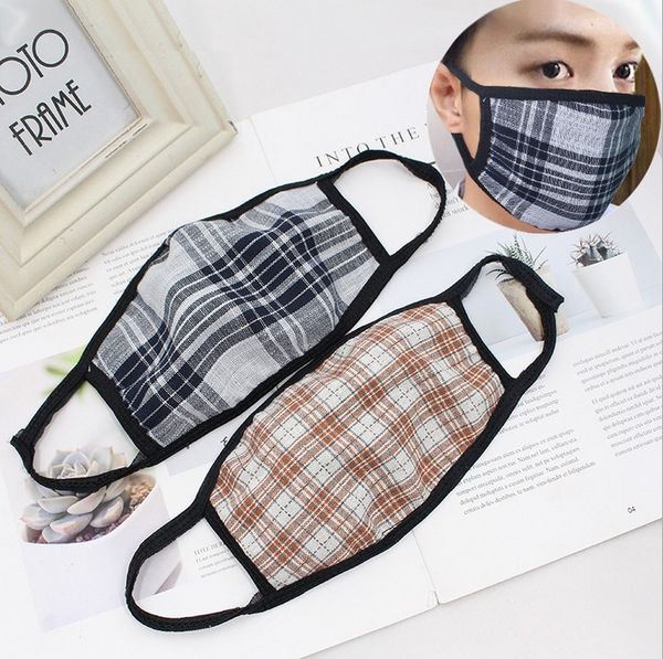 

plaid mask cotton warm windproof outdoor mask