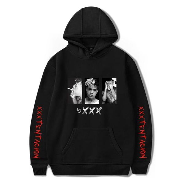 

hip juice hoody sweatshirt coats casual sweatshirts women wrld xxxtentacion mens hoodies rapper hop vintage sportwear qisro, Black