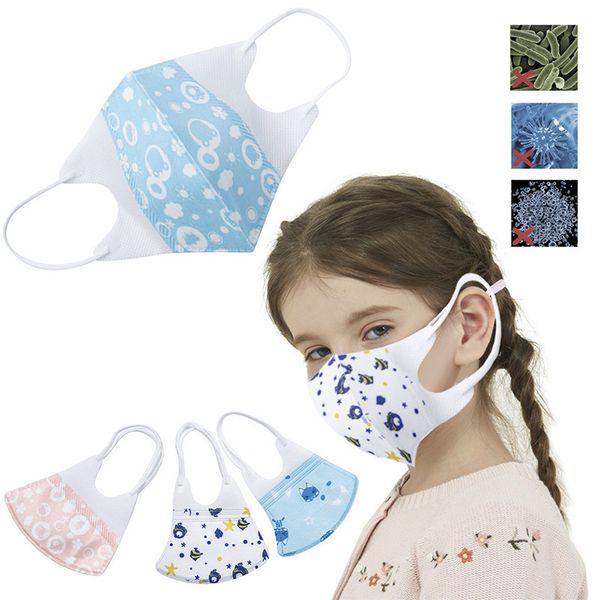 

модные мультяшные детские одноразовые маски детские антипылевые маски для рта comfatable girls boys baby face mask 5-12 лет