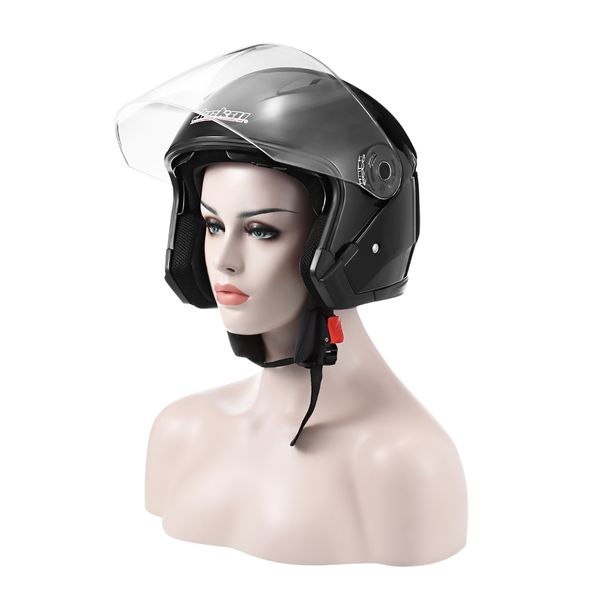 

jiekai jk - 512 motorcycle open face helmet anti-uv / abs plastic / dual lens motorcycle helmet