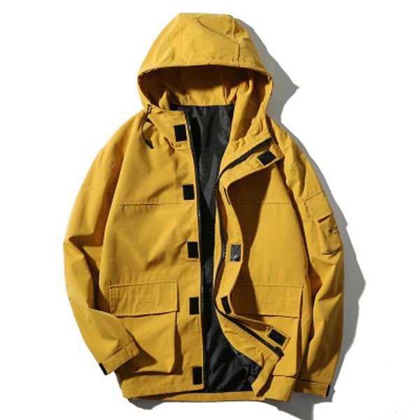 

mens designer jackets cold japanese style clothing main push new loose casual plus velvet jacket mens plus cotton jacket 2019 winter new, Black;brown