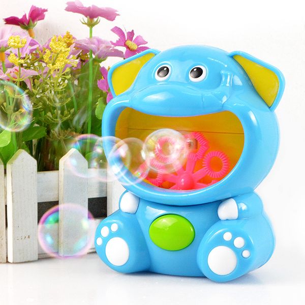 

new cute hippopotamus automatic bubble machine gun soap bubble blower outdoor kids child juguetes brinquedos toy for kids