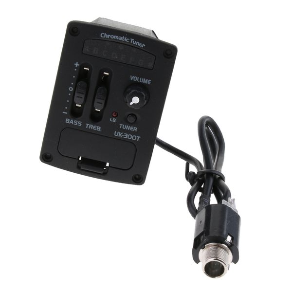 

ukulele guitar pizeo pickup preamp 2-band eq equalizer tuner system