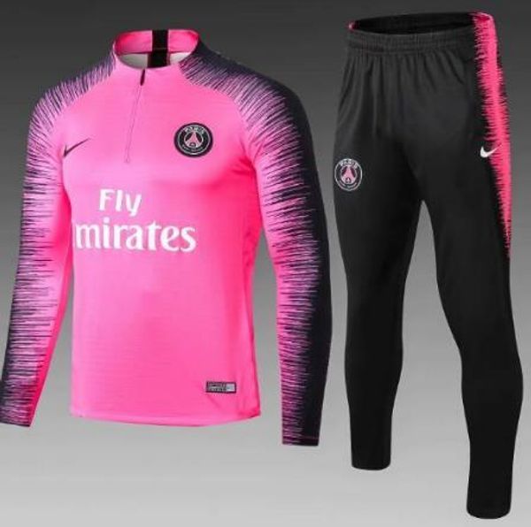 

P g pink track uit juve mar eille pari occer training uit real madrid track uit 2018 2019 mbappe luca maillot de foot jacket kit, Black;blue