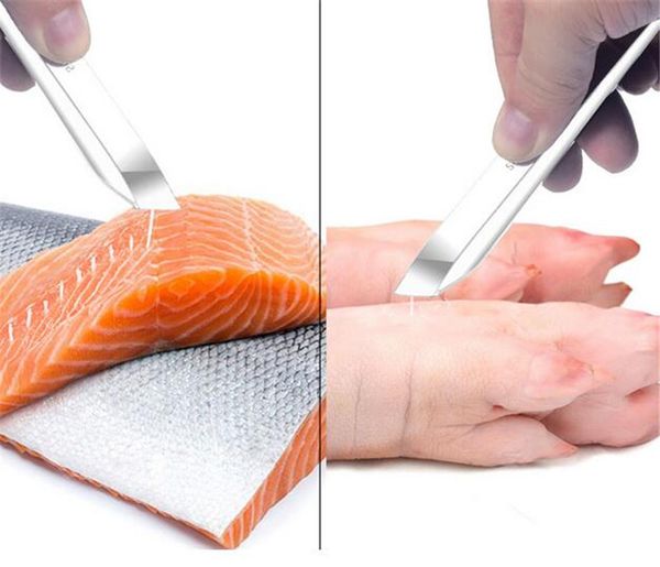 

новые столовые пинцет из нержавеющей стали для рыбных костей морепродукты клещи для удаления костей рыбы свинья щипцы для защипывания волос