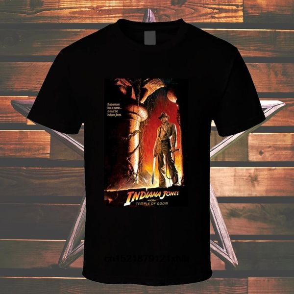 

men t shirt casual t shirts indiana jones and the temple of doom printed graphic man t-shirt women, White;black