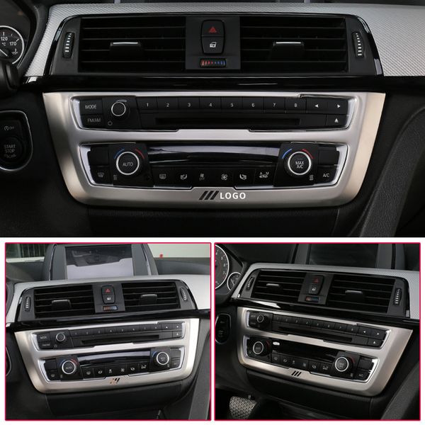 

полоса кондиционер cd панель декоративная крышка отделка авто аксессуары для интерьера стайлинга автомобилей наклейка для f30 f34