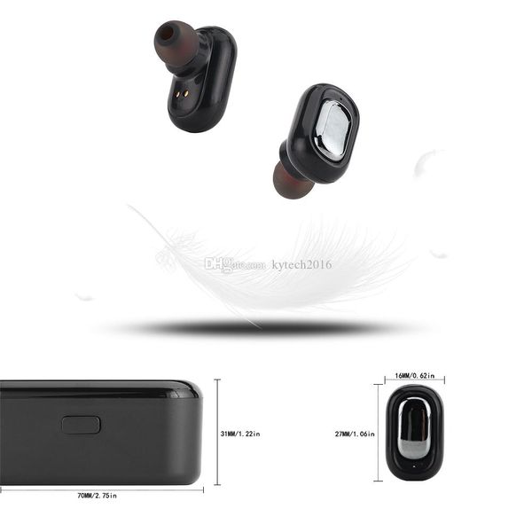 

wireless bluetooth 5.0 stereo tws eearbuds headset ipx5 waterproof sport headphone in-ear earphones earbuds with charging socket case
