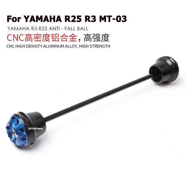 

for yamaha r25 r3 mt-03 motorcycle front wheel rear wheel anti-drop ball absorber rubber crash sliders protection ball