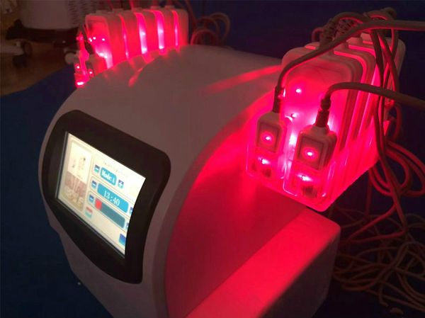Máquina de emagrecimento corporal eficaz Lipólise não invasiva Correia da barriga Reduza o laser Lipo 635nm 650nm Equipamento de beleza de dispositivo de queima de gordura