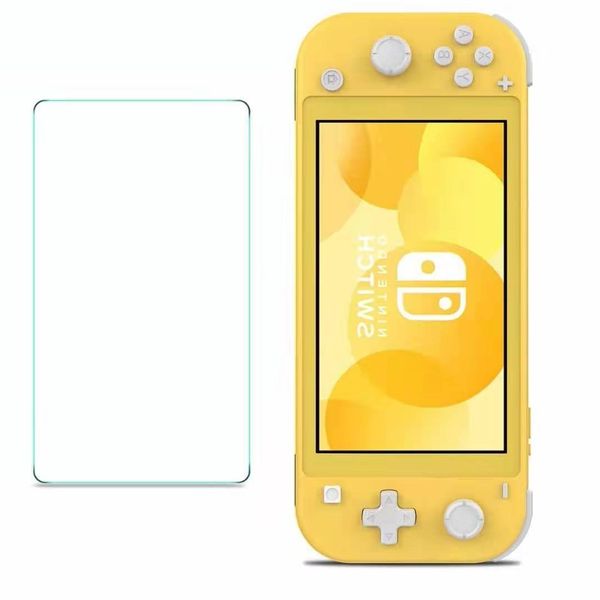 9H 2.5D Displayschutzfolie aus gehärtetem Glas für Nintendo Switch Lite HD, kratzfest