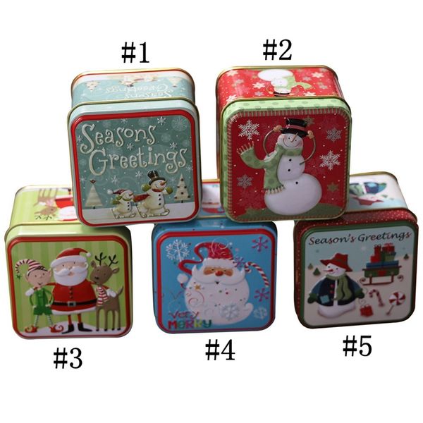 

christmas mini tin box sealed jar packing xmas candy boxs small storage cans coin earrings jewelry gift case hh9-a2562