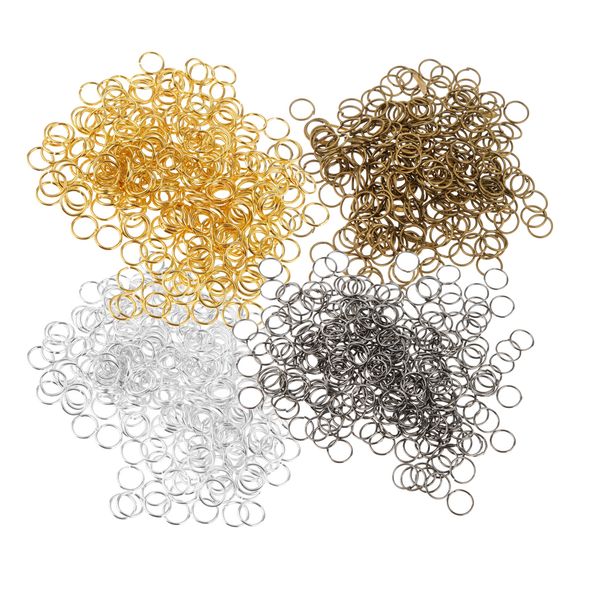 

8000pcs silver gold bronze black open split jump rings jewelry findings 4mm