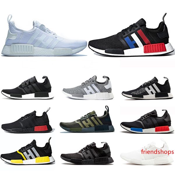 

2020 nmd r1 human race running shoes pharrell williams men sneakers bred og classic oreo mens womens mastermind japan sports size 36-45
