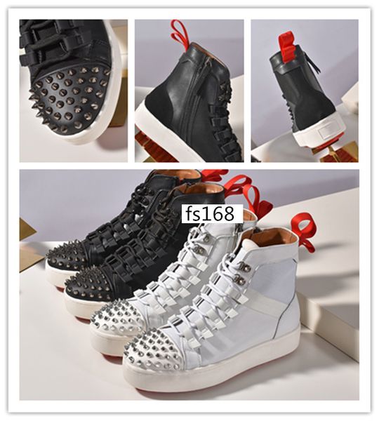 

2020 последний новый бренд дизайнер красный нижний спайк носок кроссовки мужчины женщины низкий топ повседневная обувь черный спайк носок об, Black